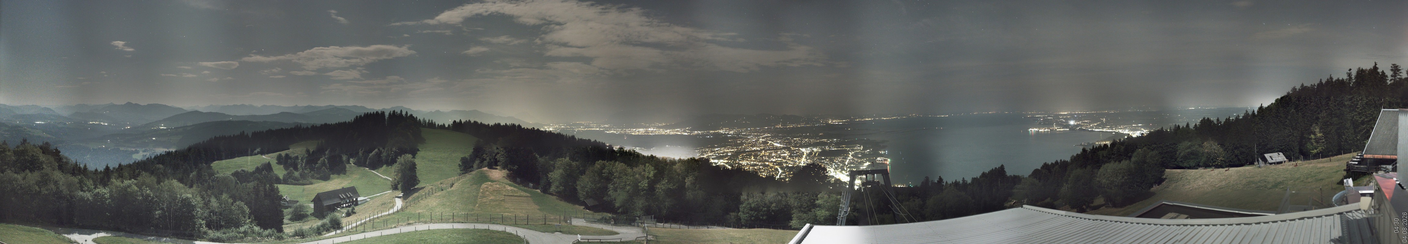 Archiv Foto Webcam Bregenz: Bergstation Pfänderbahn