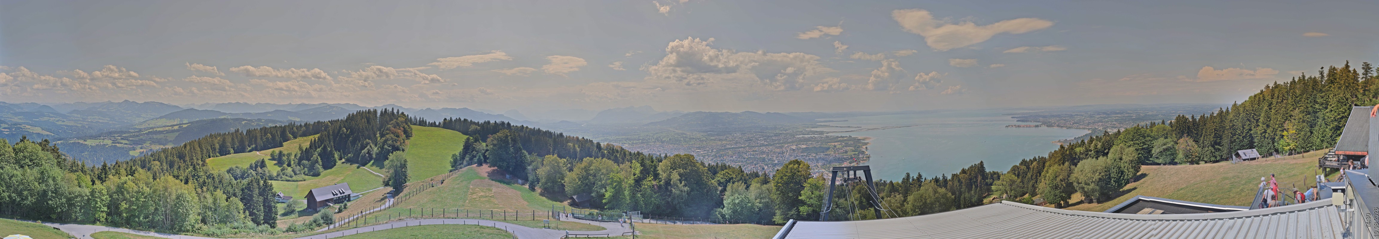 Archiv Foto Webcam Bregenz: Bergstation Pfänderbahn