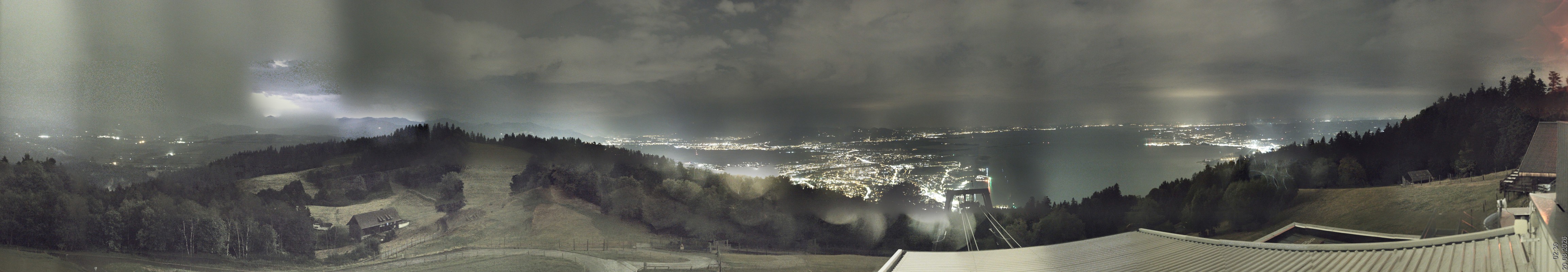 Archiv Foto Webcam Bregenz: Bergstation Pfänderbahn