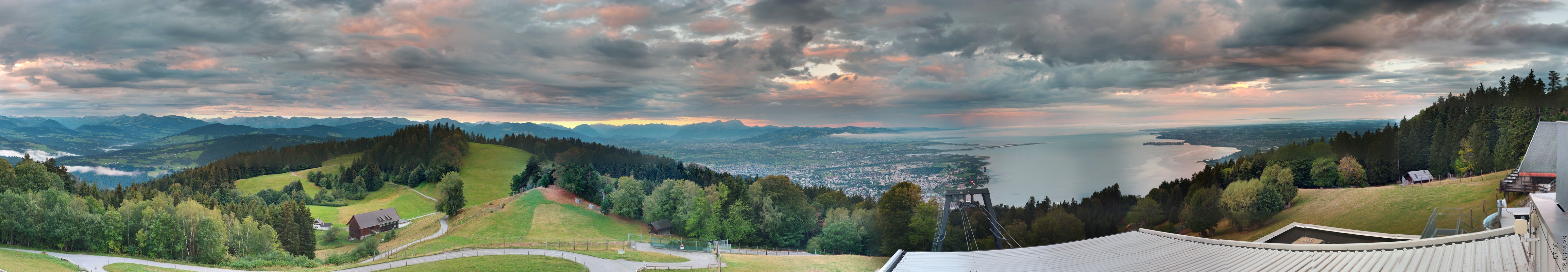 Archiv Foto Webcam Bregenz: Bergstation Pfänderbahn