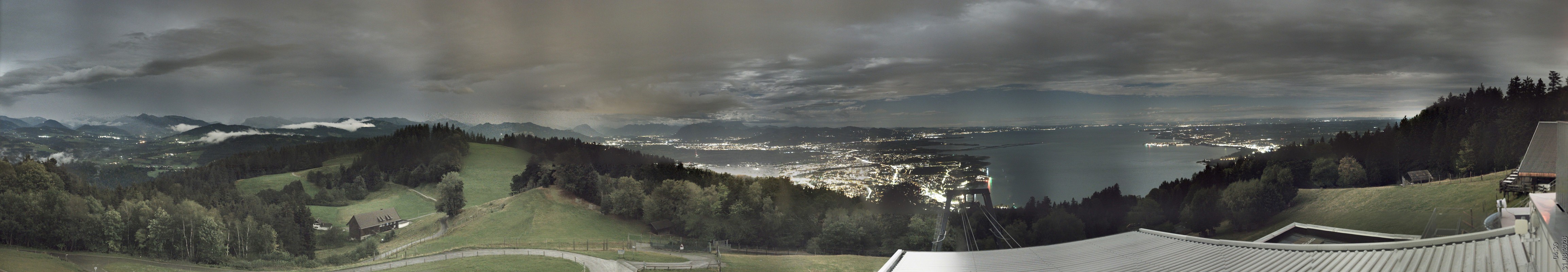 Archiv Foto Webcam Bregenz: Bergstation Pfänderbahn