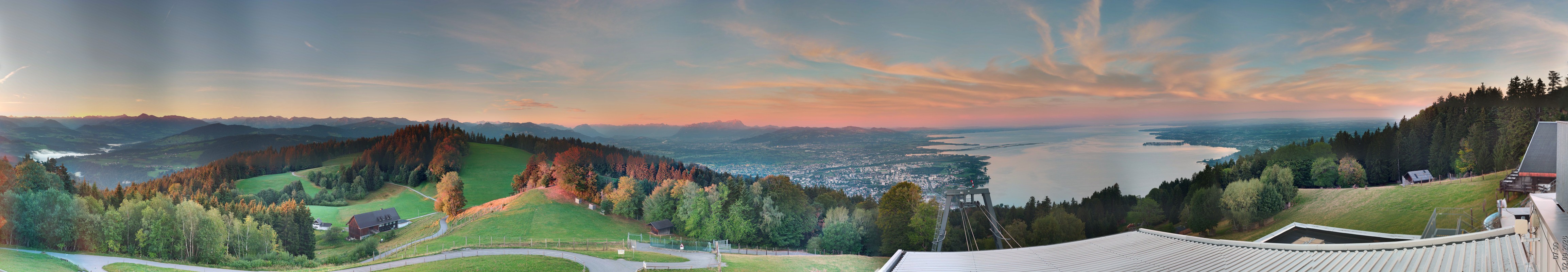 Archiv Foto Webcam Bregenz: Bergstation Pfänderbahn