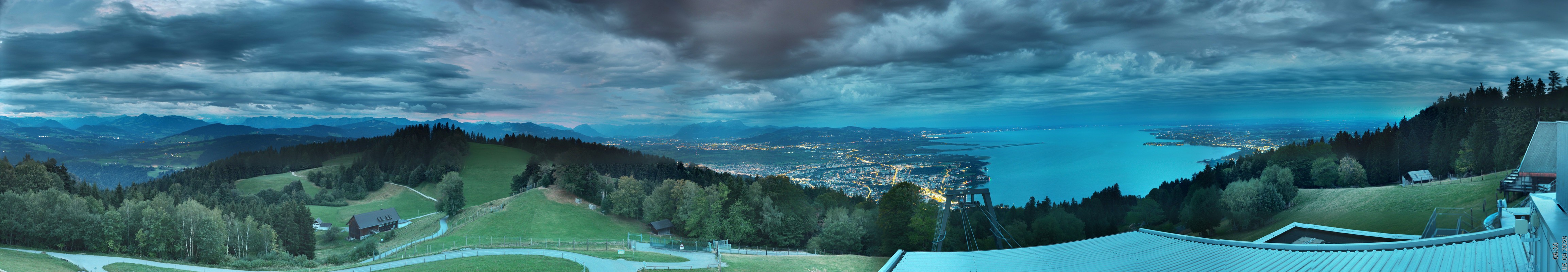 Archiv Foto Webcam Bregenz: Bergstation Pfänderbahn