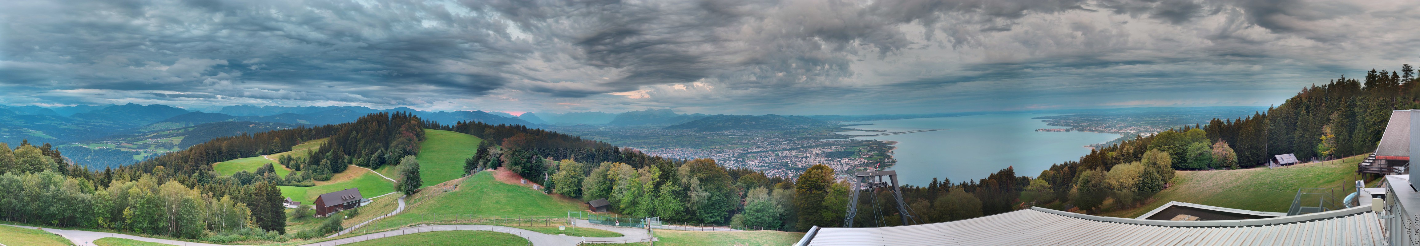 Archiv Foto Webcam Bregenz: Bergstation Pfänderbahn
