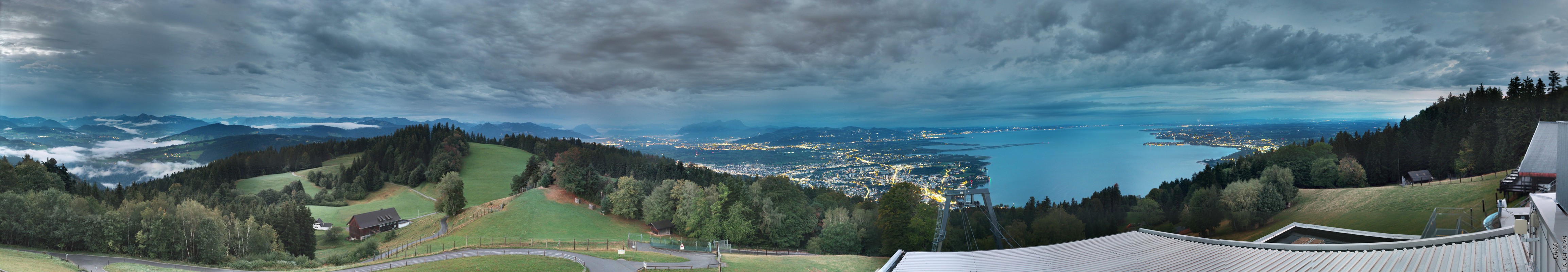 Archiv Foto Webcam Bregenz: Bergstation Pfänderbahn