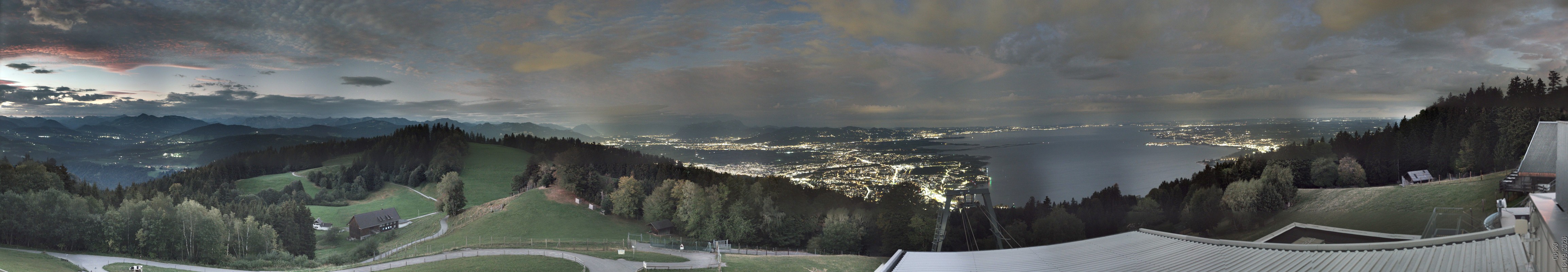 Archiv Foto Webcam Bregenz: Bergstation Pfänderbahn