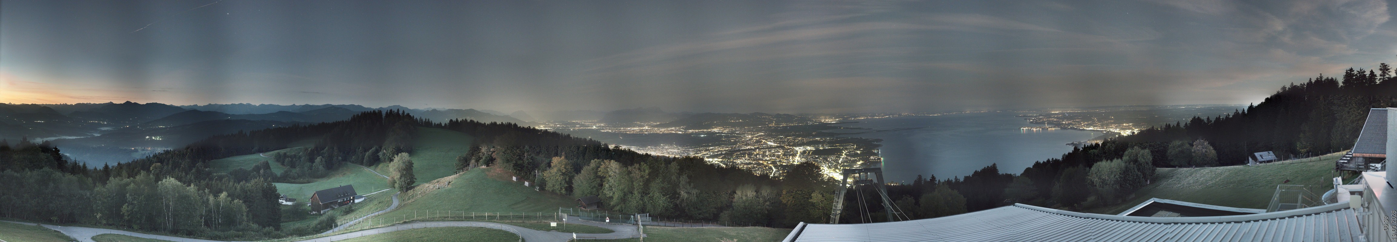 Archiv Foto Webcam Bregenz: Bergstation Pfänderbahn