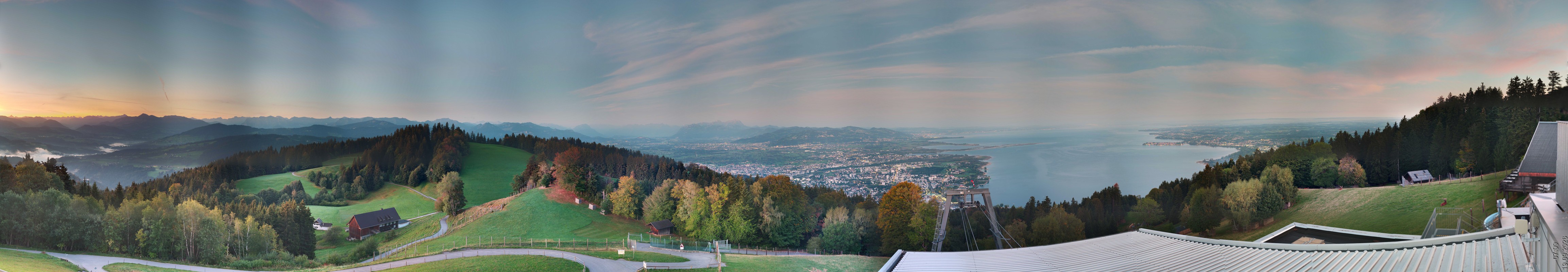 Archiv Foto Webcam Bregenz: Bergstation Pfänderbahn