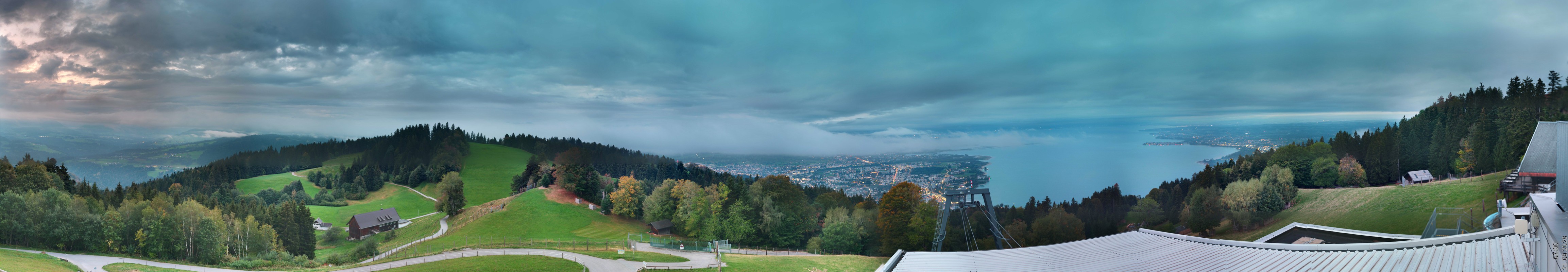 Archiv Foto Webcam Bregenz: Bergstation Pfänderbahn