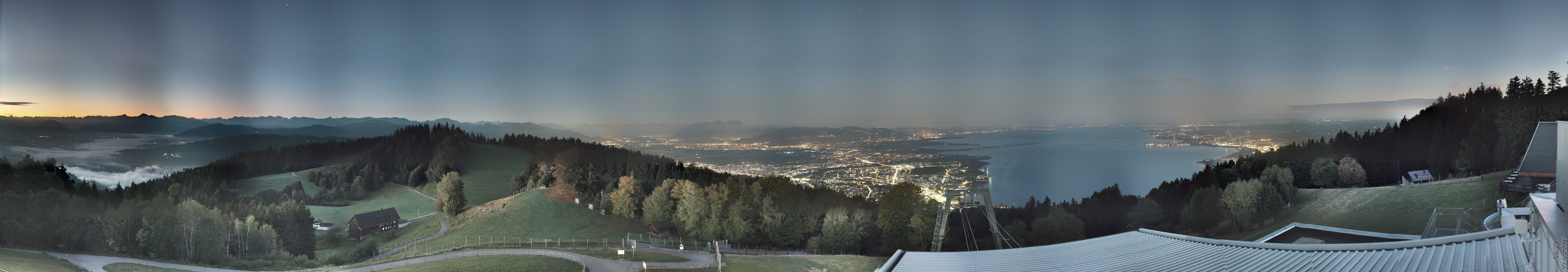 Archiv Foto Webcam Bregenz: Bergstation Pfänderbahn