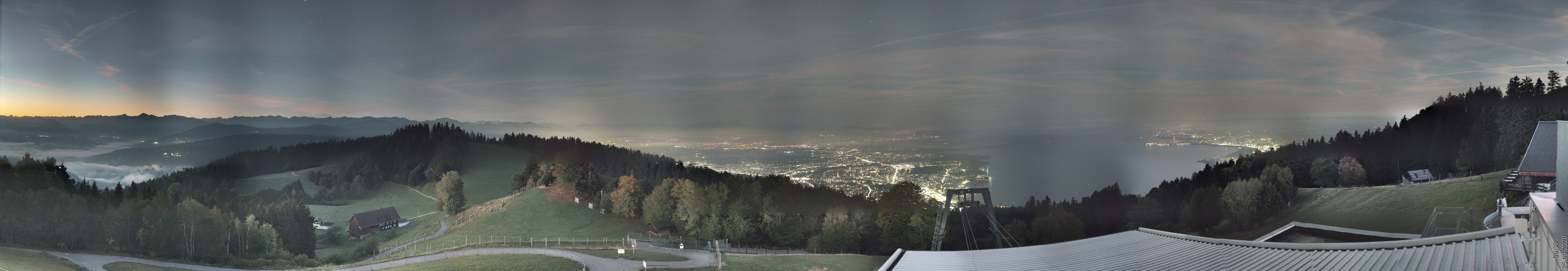 Archiv Foto Webcam Bregenz: Bergstation Pfänderbahn