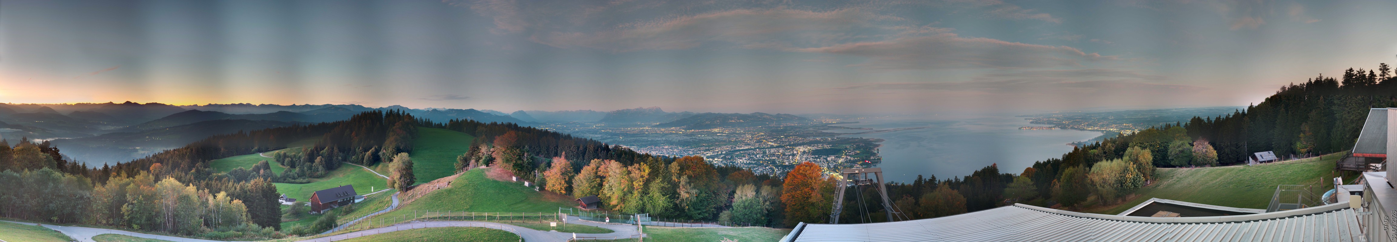 Archiv Foto Webcam Bregenz: Bergstation Pfänderbahn