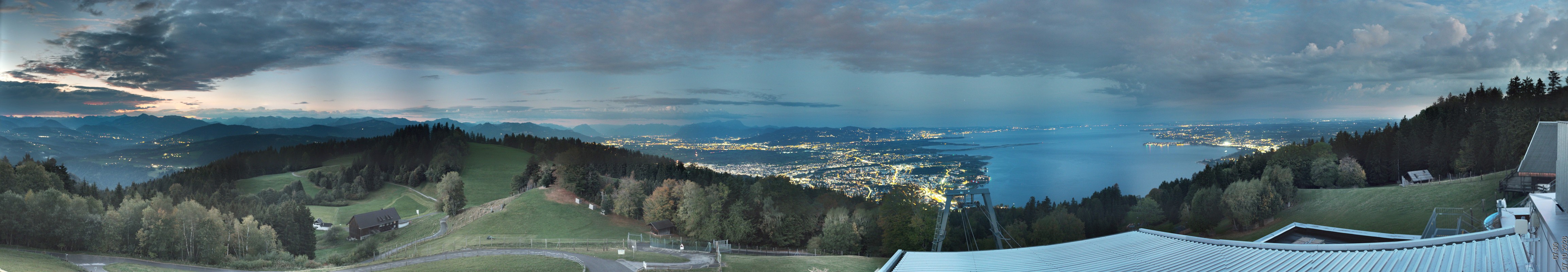 Archiv Foto Webcam Bregenz: Bergstation Pfänderbahn