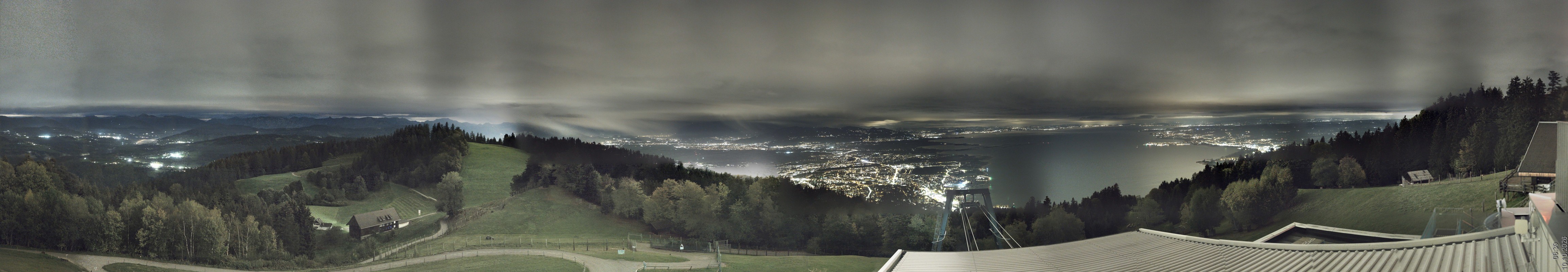 Archiv Foto Webcam Bregenz: Bergstation Pfänderbahn