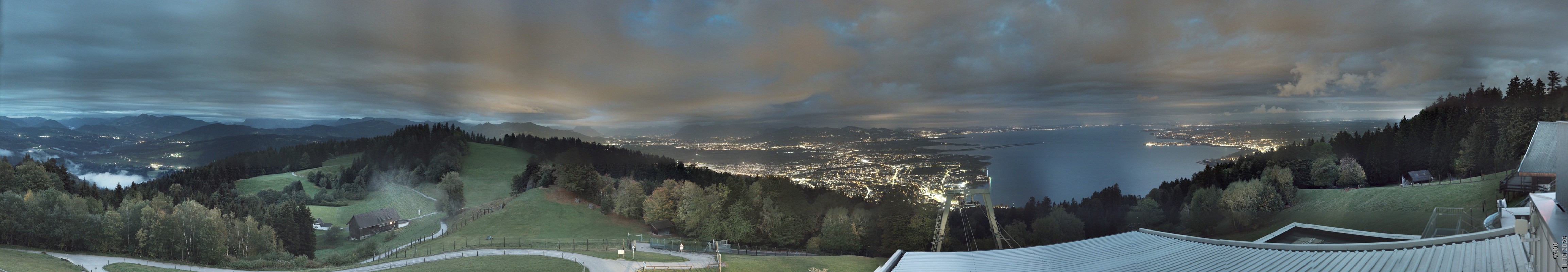 Archiv Foto Webcam Bregenz: Bergstation Pfänderbahn