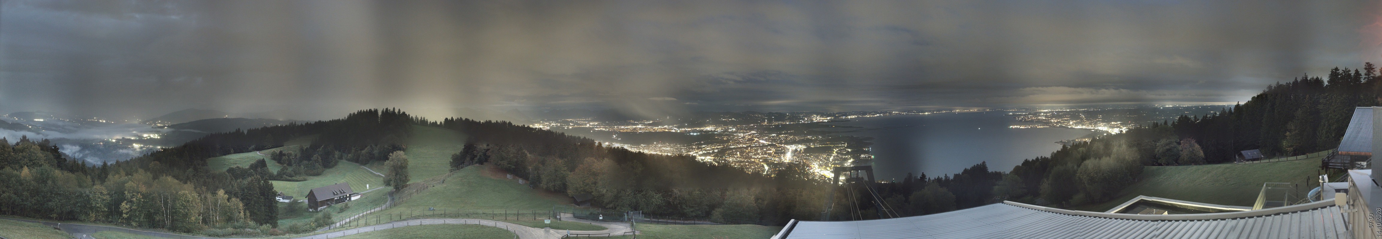 Archiv Foto Webcam Bregenz: Bergstation Pfänderbahn