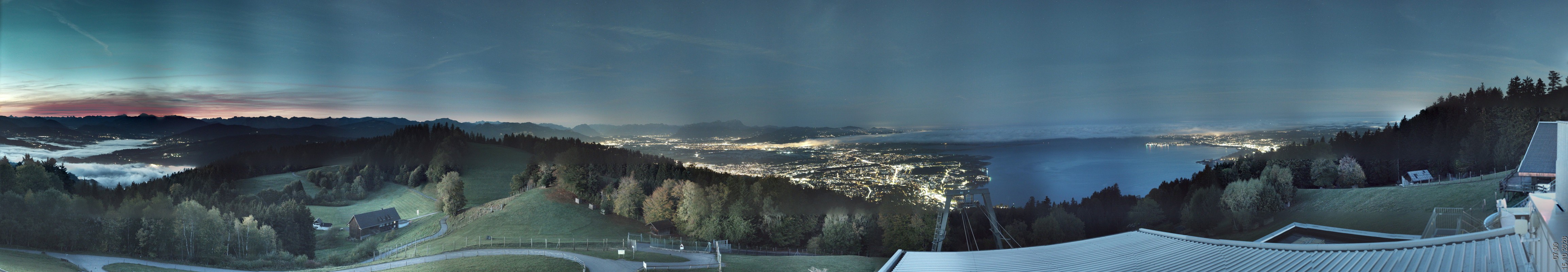 Archiv Foto Webcam Bregenz: Bergstation Pfänderbahn