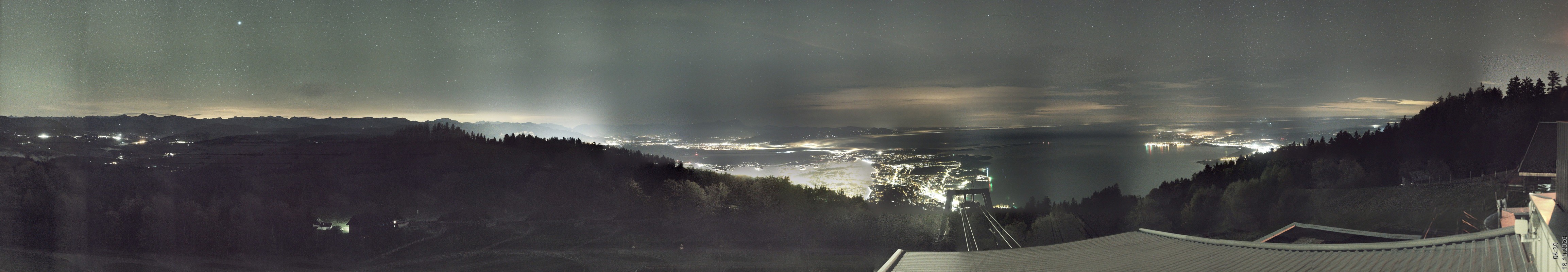 Archiv Foto Webcam Bregenz: Bergstation Pfänderbahn