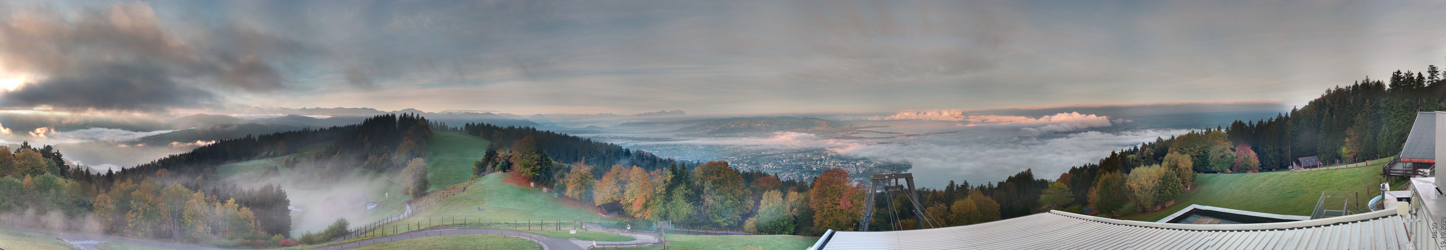 Archiv Foto Webcam Bregenz: Bergstation Pfänderbahn