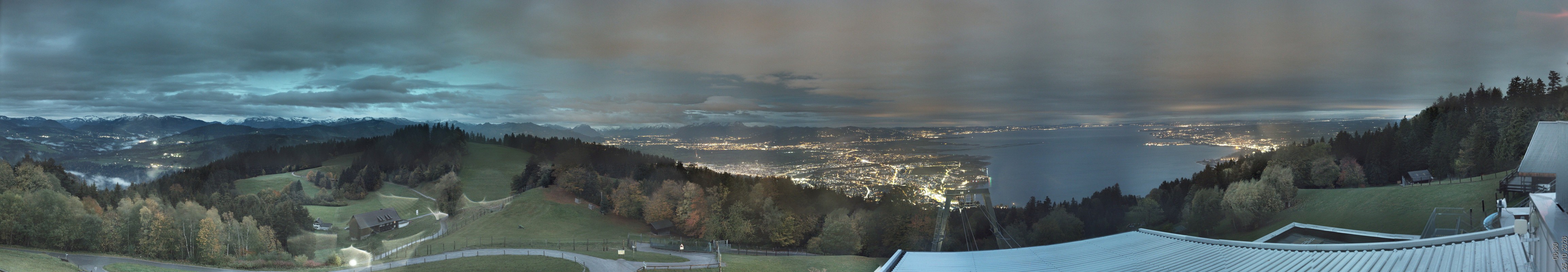 Archiv Foto Webcam Bregenz: Bergstation Pfänderbahn