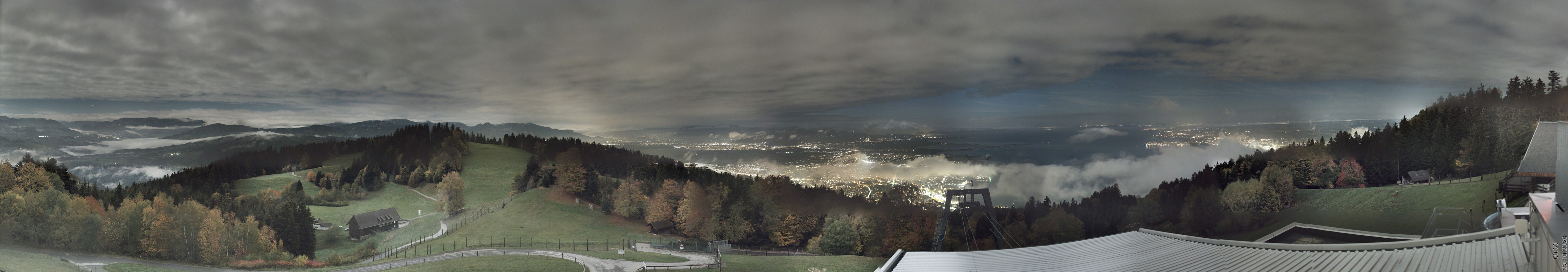 Archiv Foto Webcam Bregenz: Bergstation Pfänderbahn