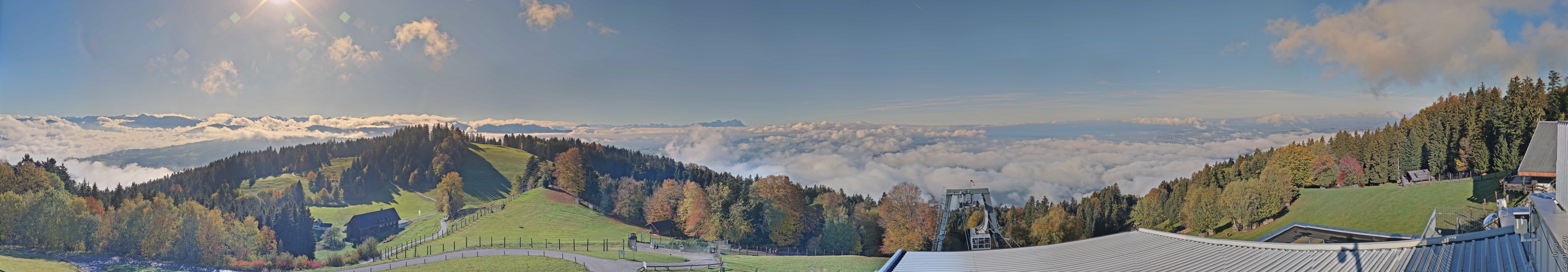 Archiv Foto Webcam Bregenz: Bergstation Pfänderbahn