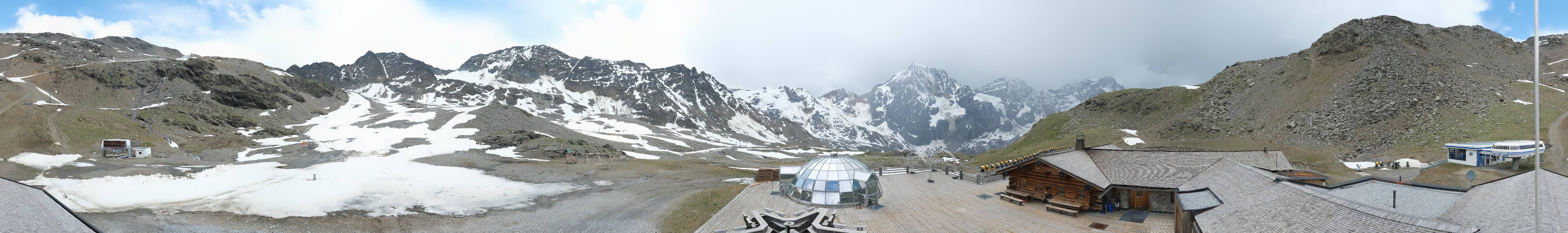 Archiv Foto Webcam Panoramablick Sulden - Madritschhütte