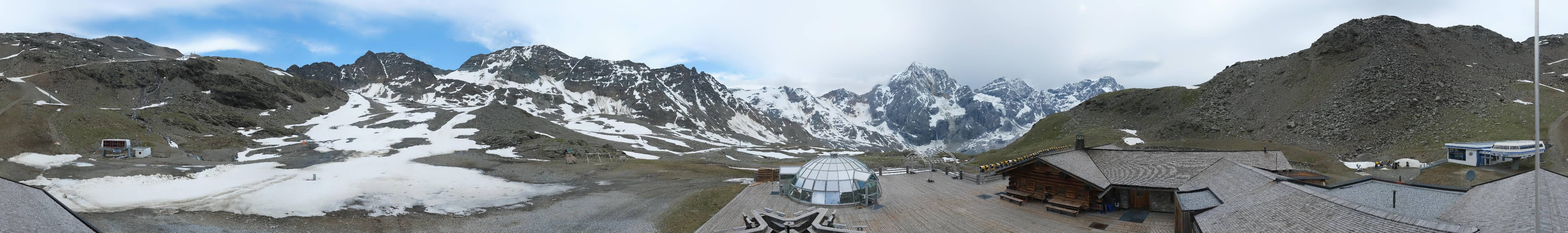 Archiv Foto Webcam Panoramablick Sulden - Madritschhütte