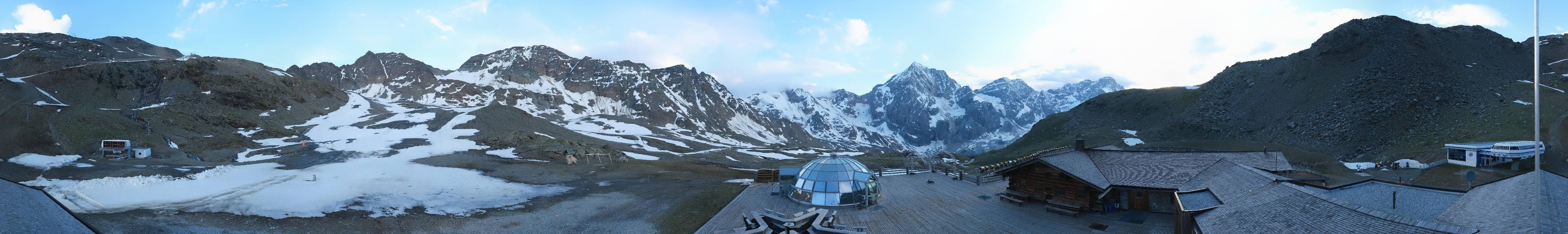 Archiv Foto Webcam Panoramablick Sulden - Madritschhütte