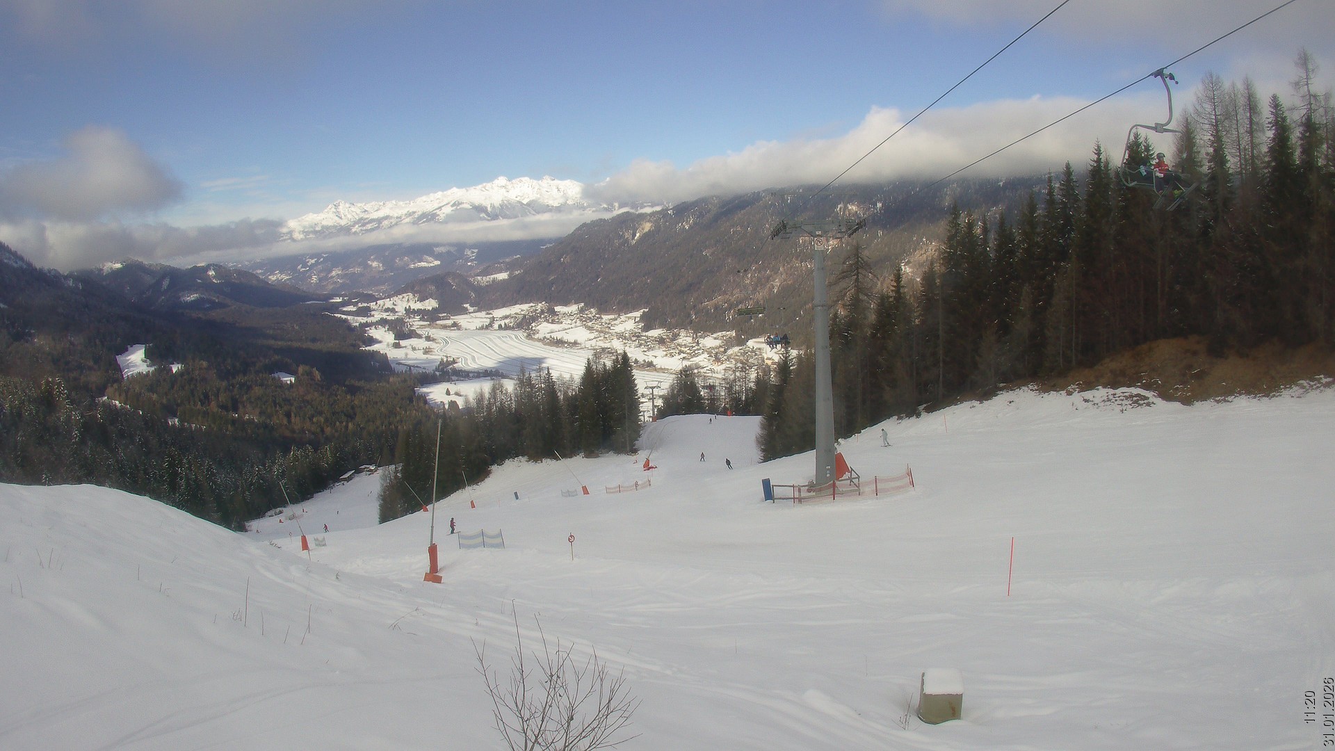 Archived image Webcam Naturpark Weissensee - Carinthia