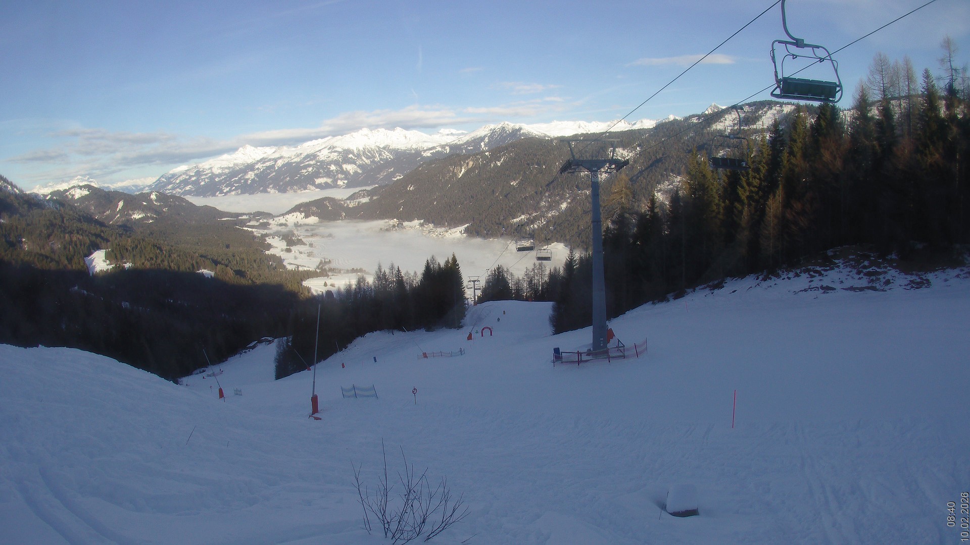 Archiv Foto Webcam Bergbahnen Weissensee - Bergstation