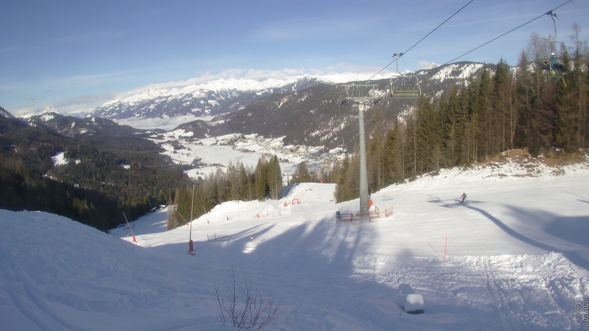 Archiv Foto Webcam Bergbahnen Weissensee - Bergstation