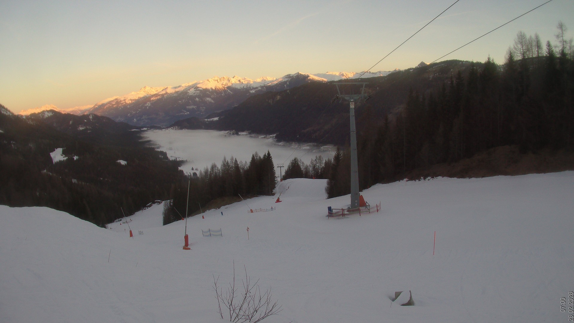 Archived image Webcam Naturpark Weissensee - Carinthia