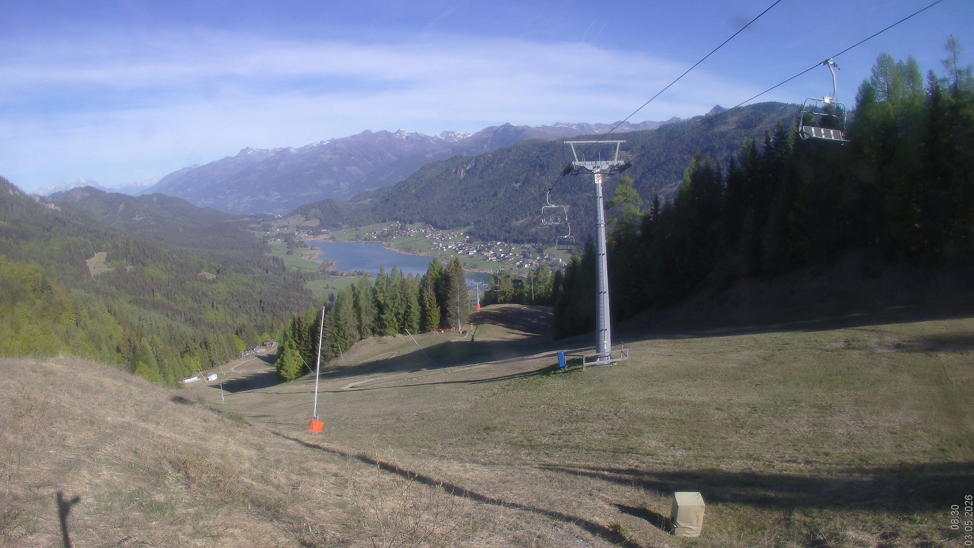 Archiv Foto Webcam Bergbahnen Weissensee - Bergstation