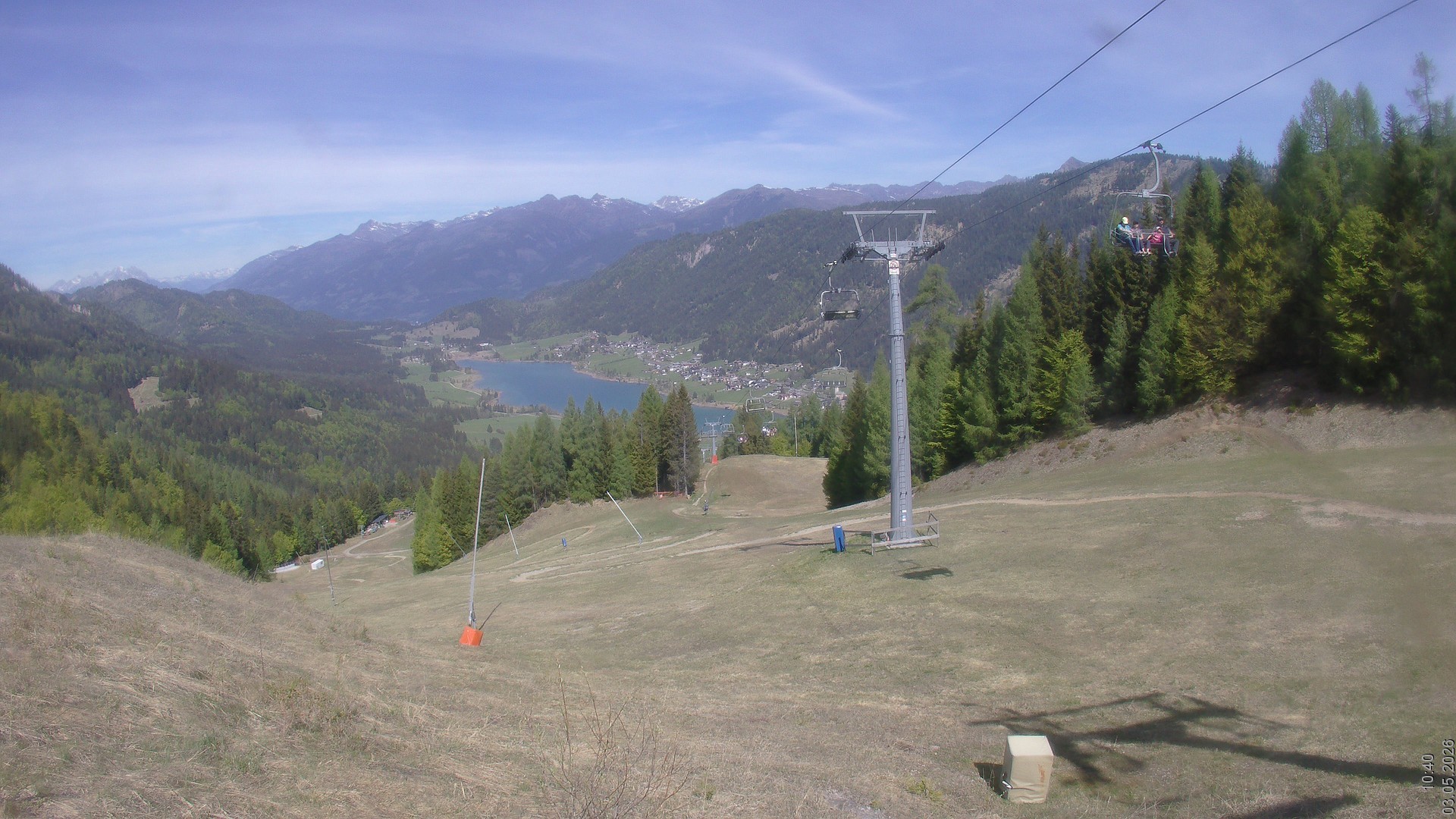 Archiv Foto Webcam Bergbahnen Weissensee - Bergstation