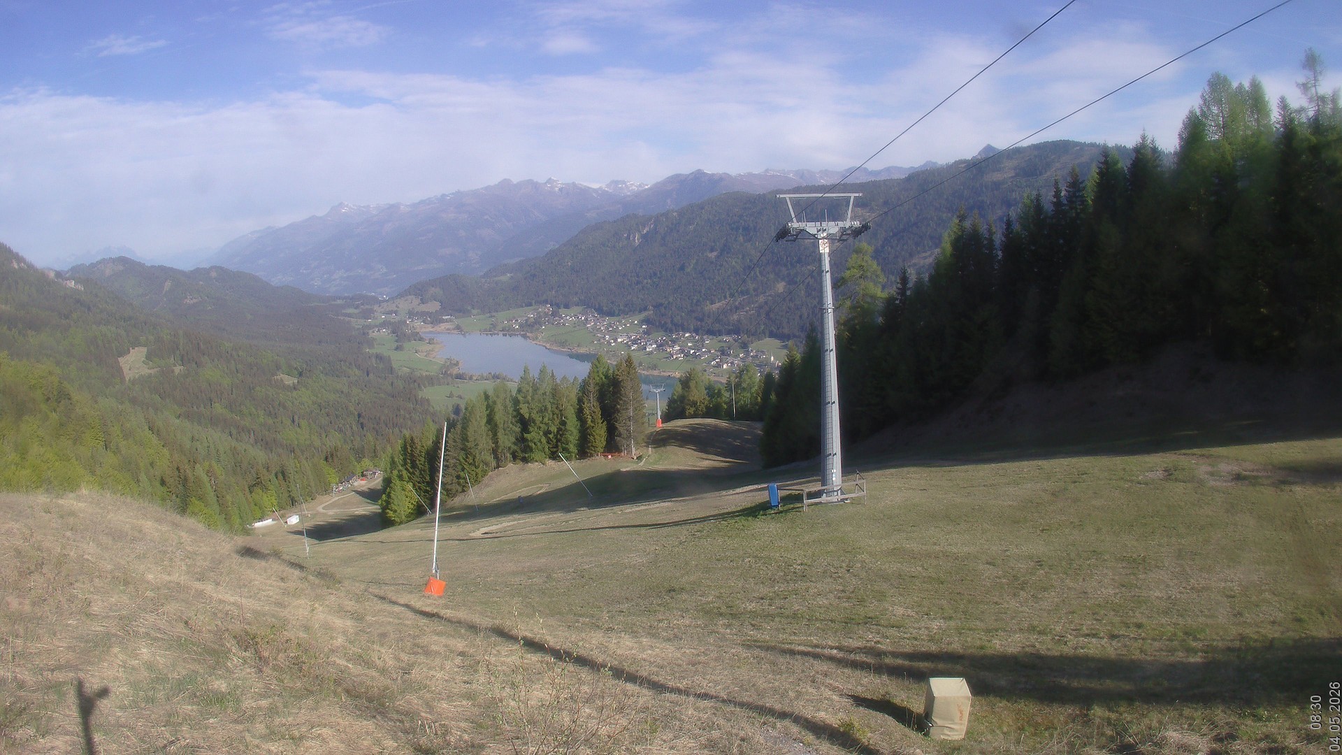 Archiv Foto Webcam Bergbahnen Weissensee - Bergstation