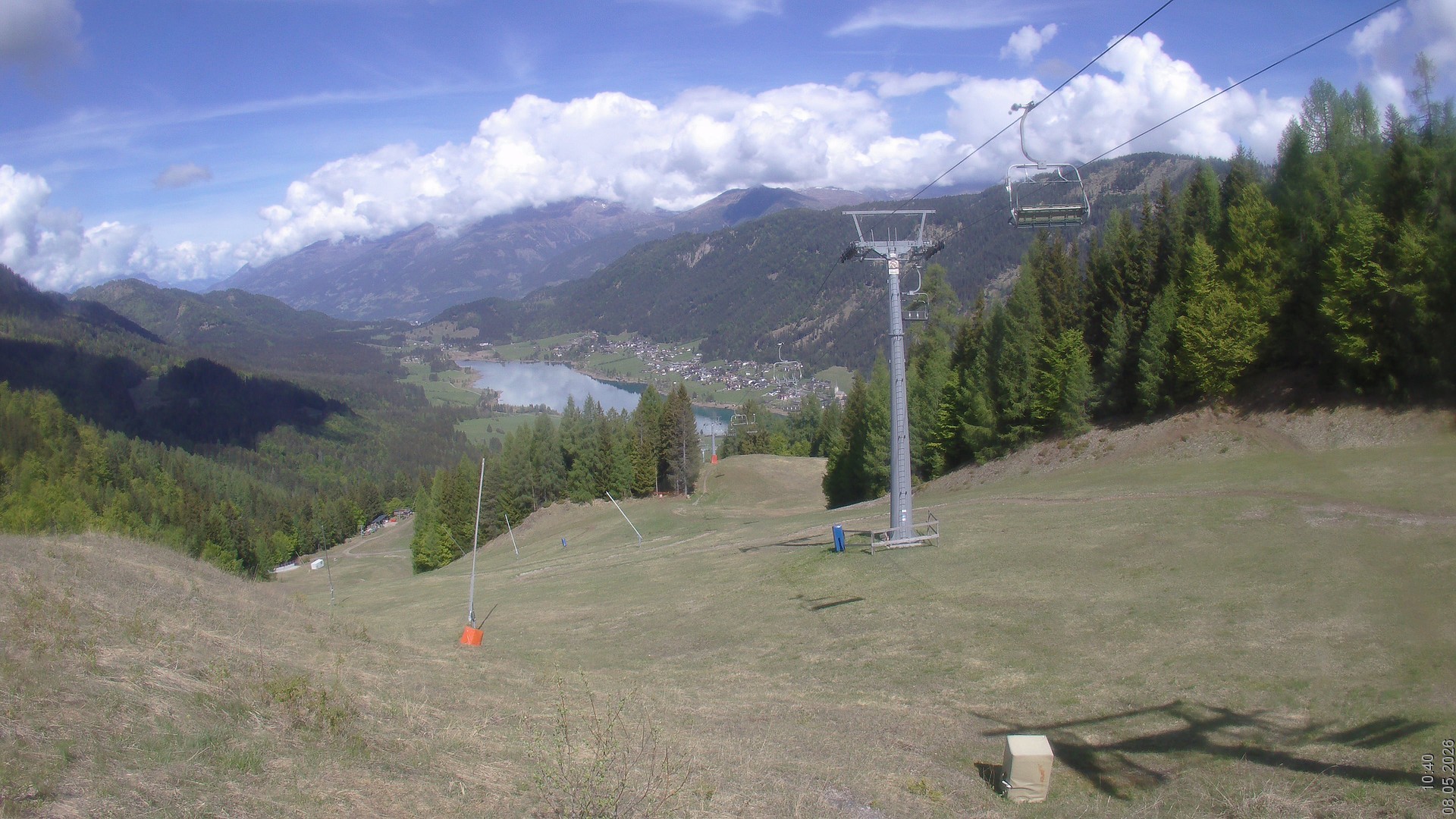 Archiv Foto Webcam Bergbahnen Weissensee - Bergstation