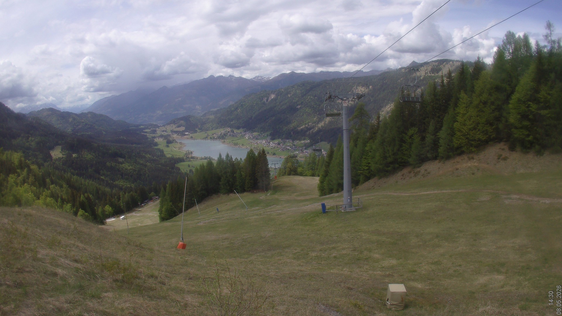 Archiv Foto Webcam Bergbahnen Weissensee - Bergstation