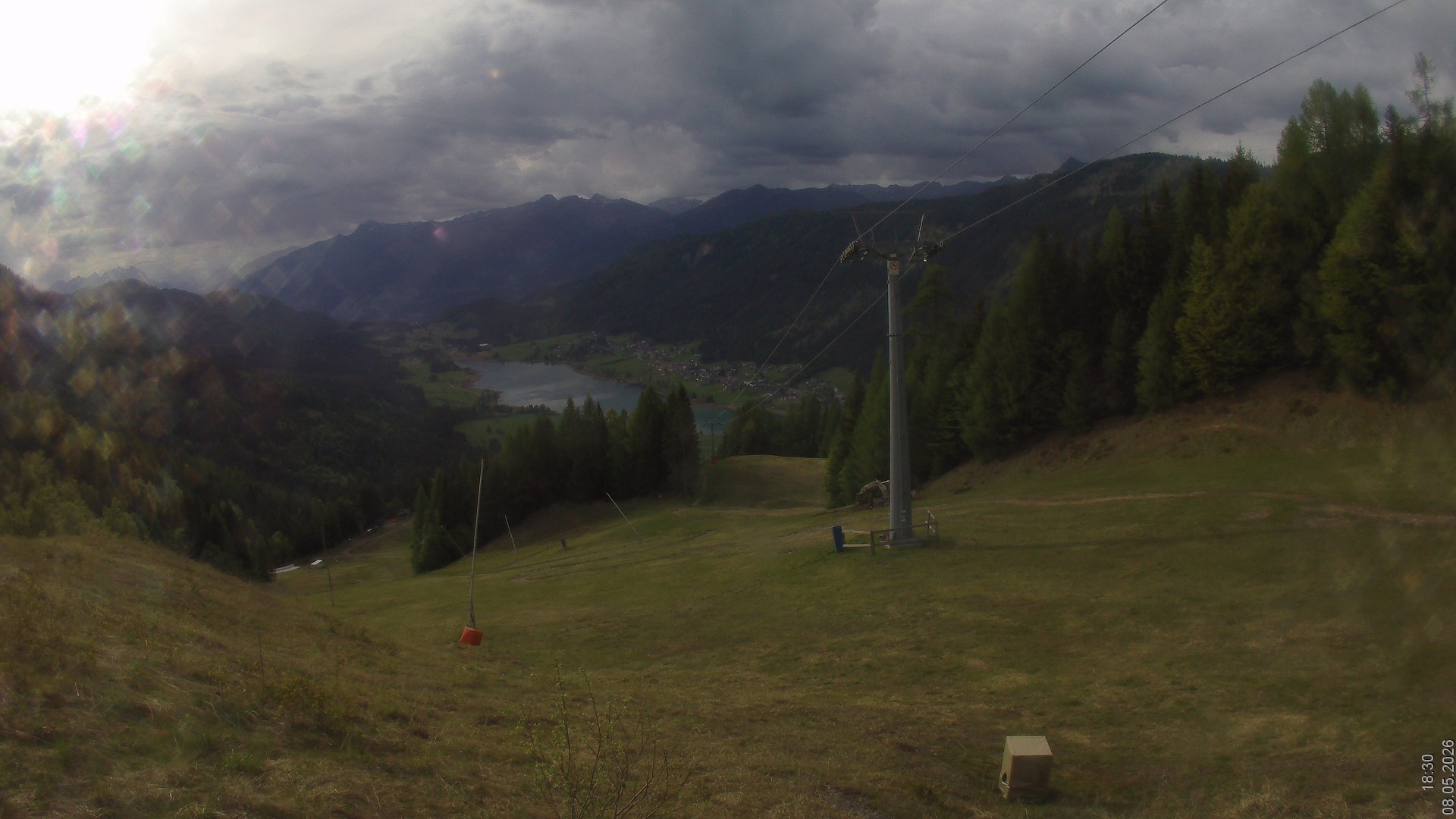 Archiv Foto Webcam Bergbahnen Weissensee - Bergstation