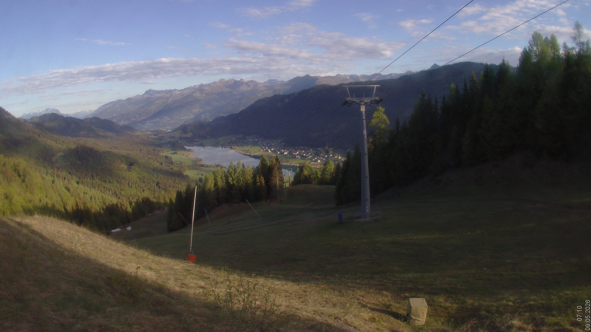 Archiv Foto Webcam Bergbahnen Weissensee - Bergstation