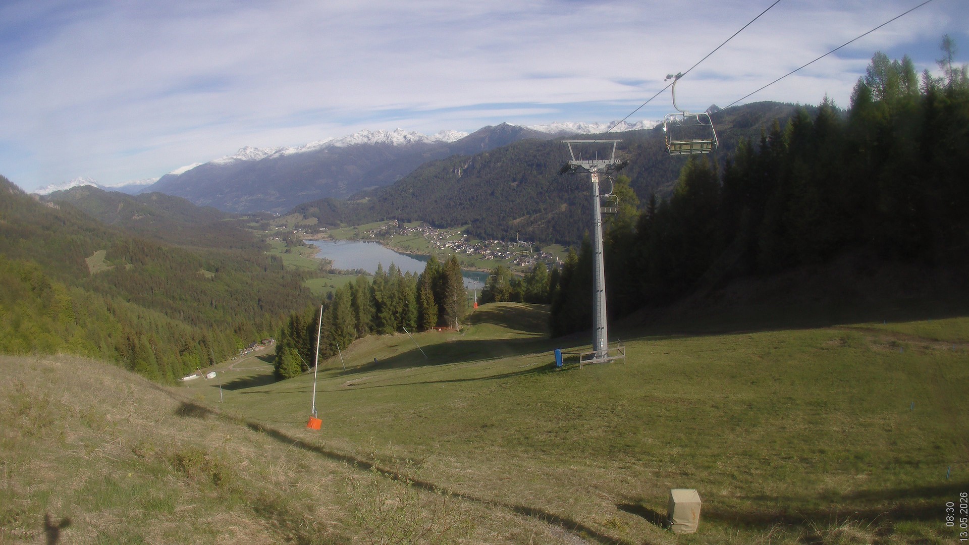 Archiv Foto Webcam Bergbahnen Weissensee - Bergstation
