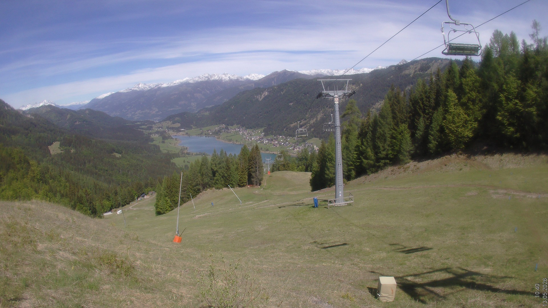 Archiv Foto Webcam Bergbahnen Weissensee - Bergstation