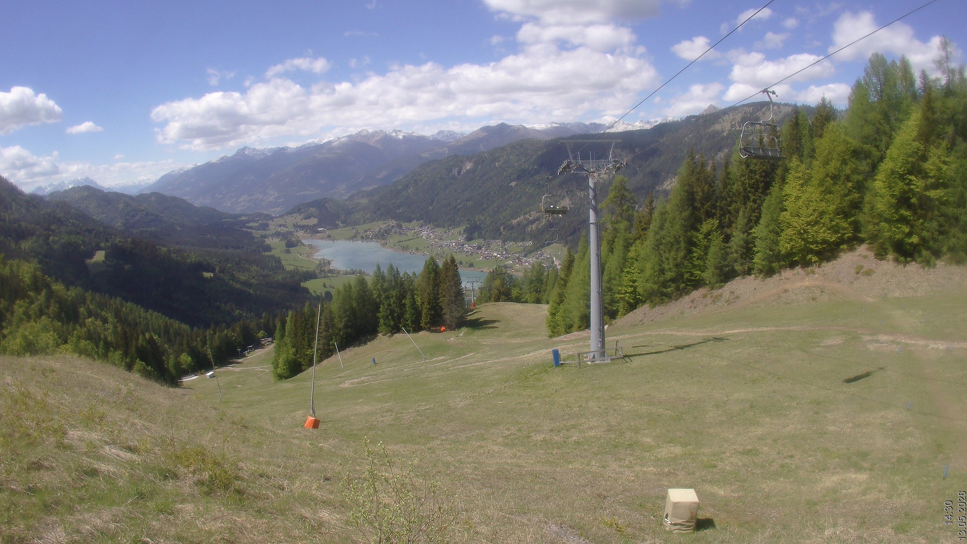 Archiv Foto Webcam Bergbahnen Weissensee - Bergstation