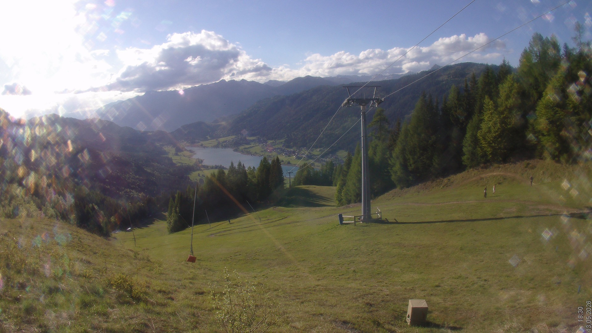 Archiv Foto Webcam Bergbahnen Weissensee - Bergstation