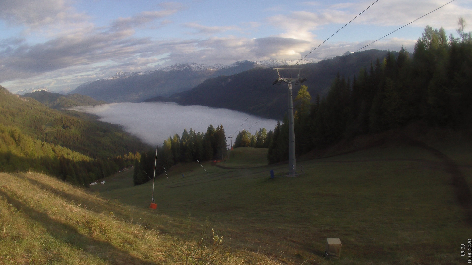 Archiv Foto Webcam Bergbahnen Weissensee - Bergstation