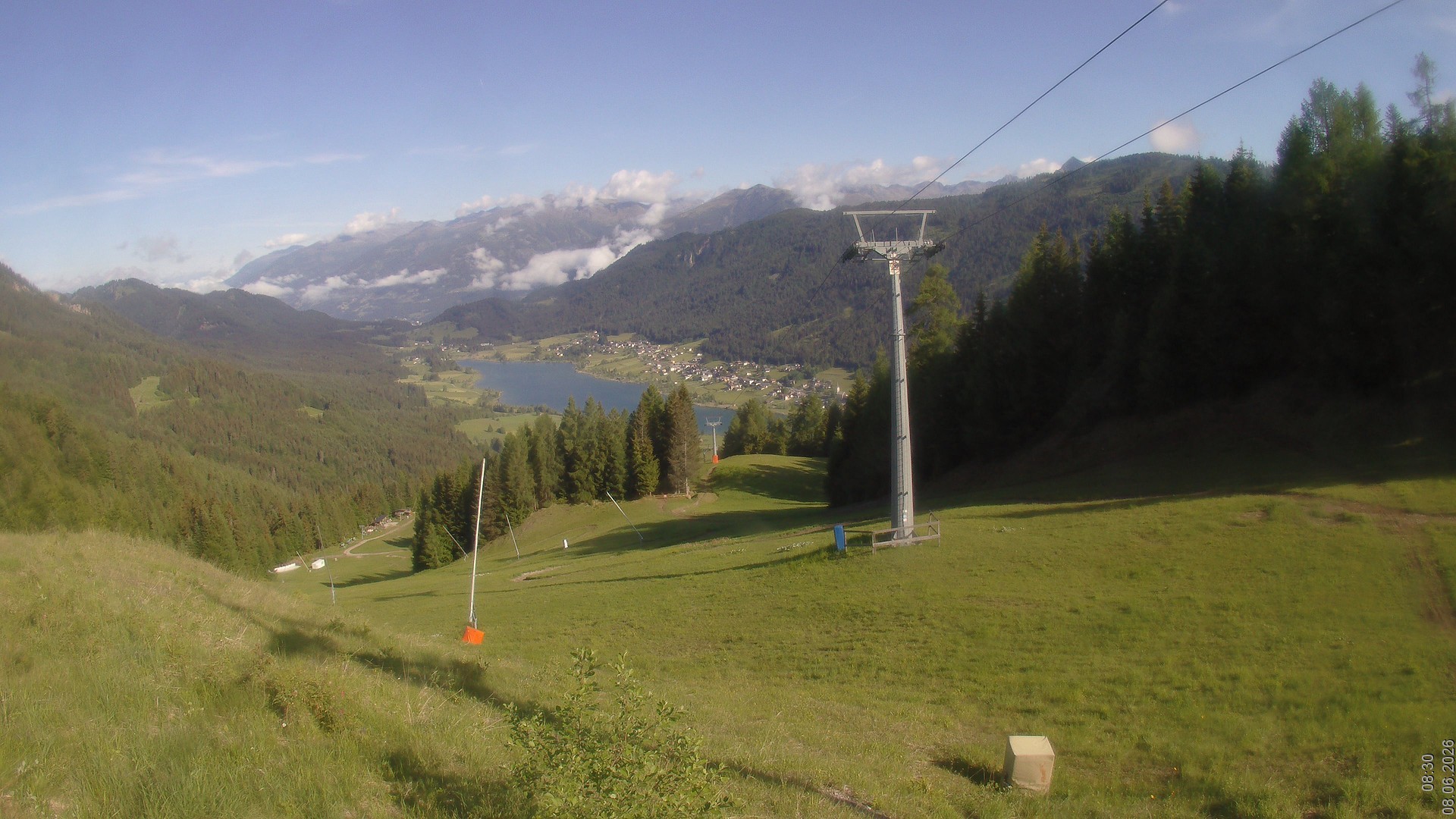 Archiv Foto Webcam Bergbahnen Weissensee - Bergstation