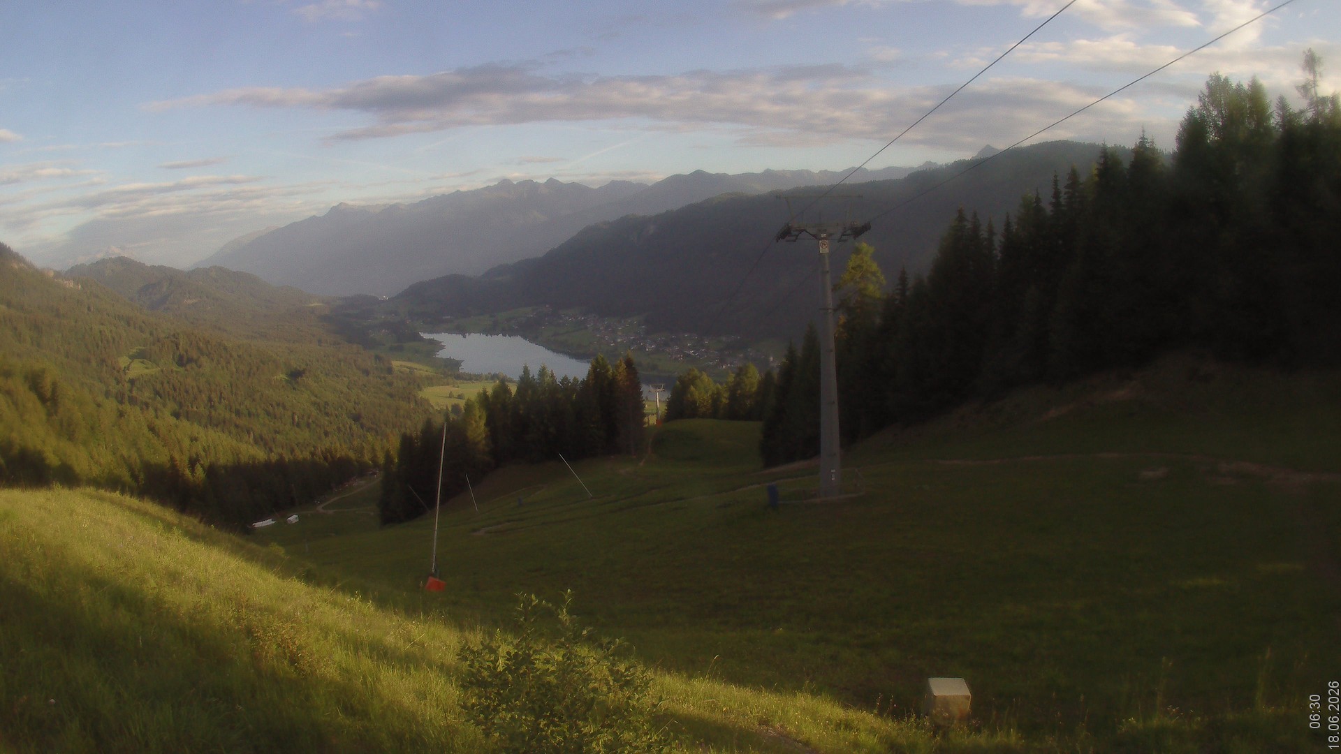Archiv Foto Webcam Bergbahnen Weissensee - Bergstation