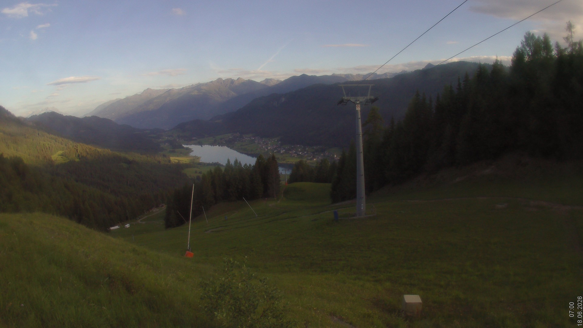 Archiv Foto Webcam Bergbahnen Weissensee - Bergstation