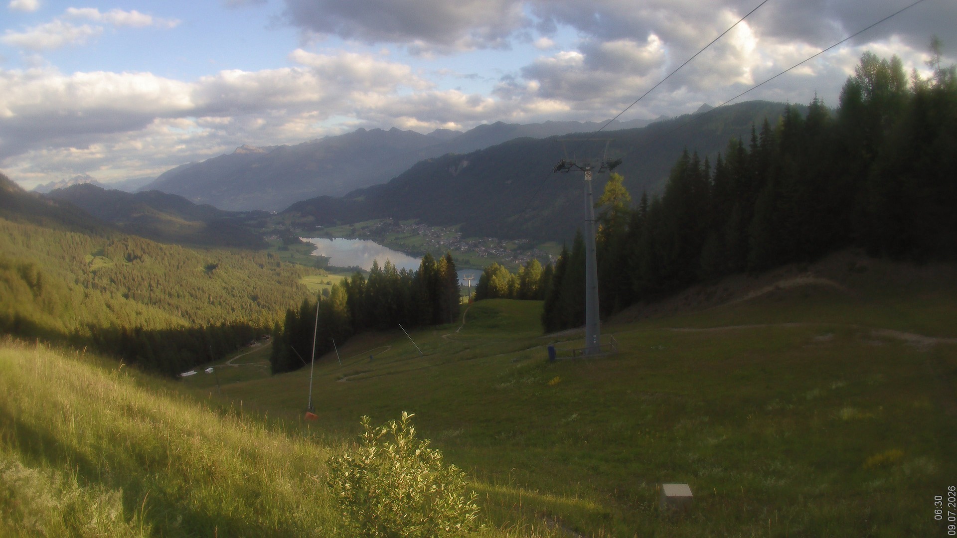 Archived image Webcam Naturpark Weissensee - Carinthia