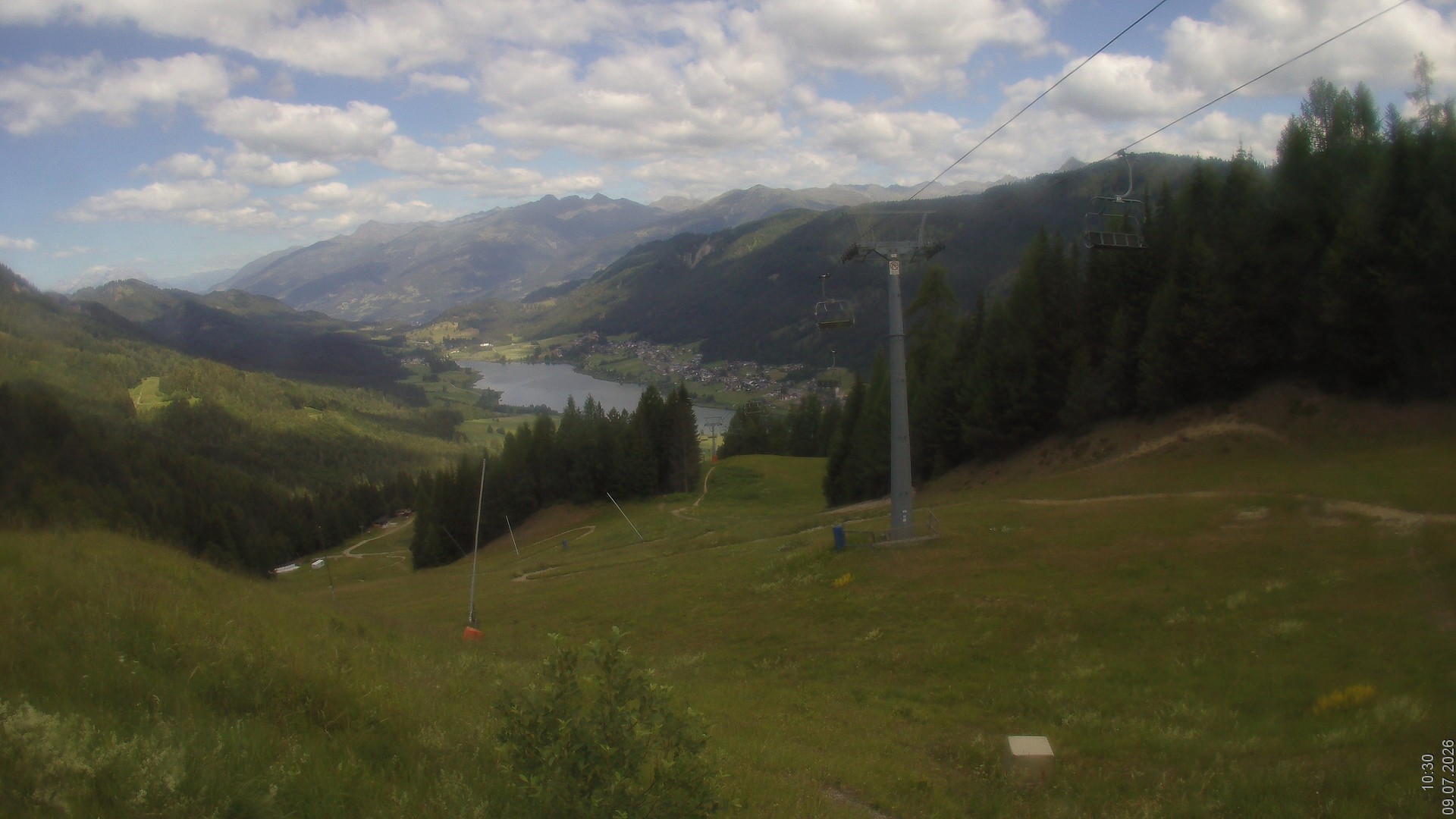 Archiv Foto Webcam Bergbahnen Weissensee - Bergstation